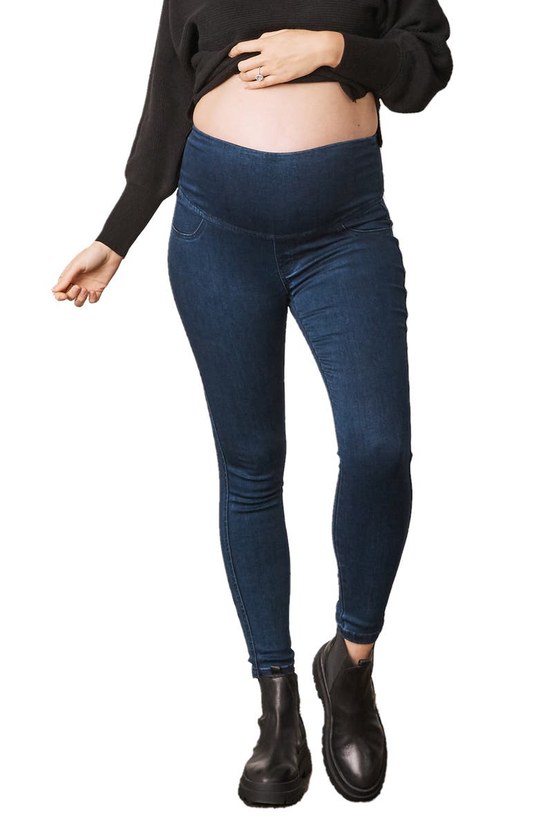 Angel Maternity Maternity Denim Leggings, Main, color, 