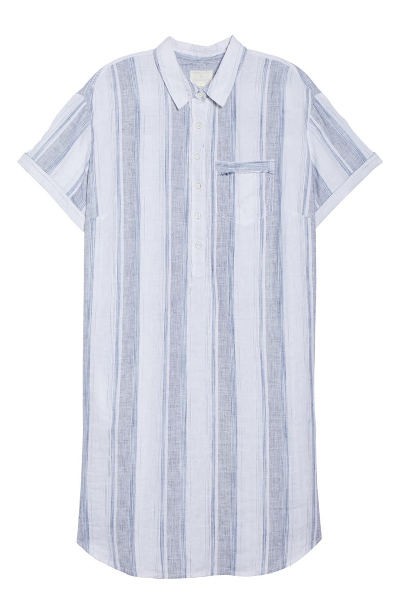 Caslon<sup>®</sup> Stripe Linen Shirtdress, Alternate, color, 