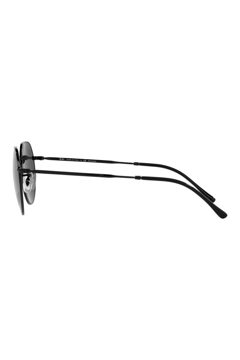 Jack 53mm Polarized Sunglasses, Alternate, color, BLACK / POLARIZED BLACK