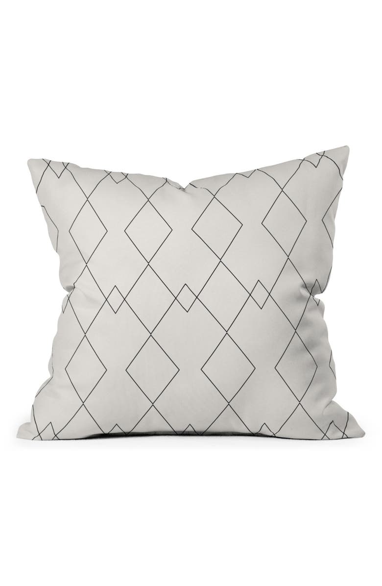 Deny Designs Colour Poems Throw Pillow, Main, color, White