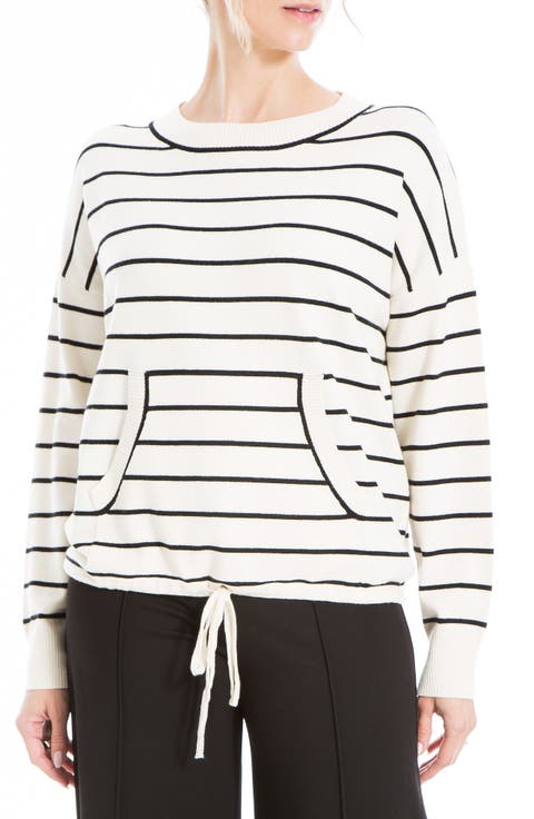 Drawstring Hem Pullover Sweater