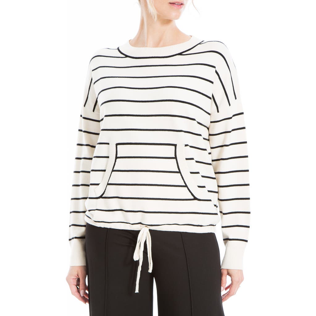 Max Studio Drawstring Hem Pullover Sweater In Multi
