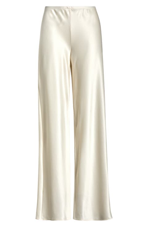 Gale High Waist Satin Pants