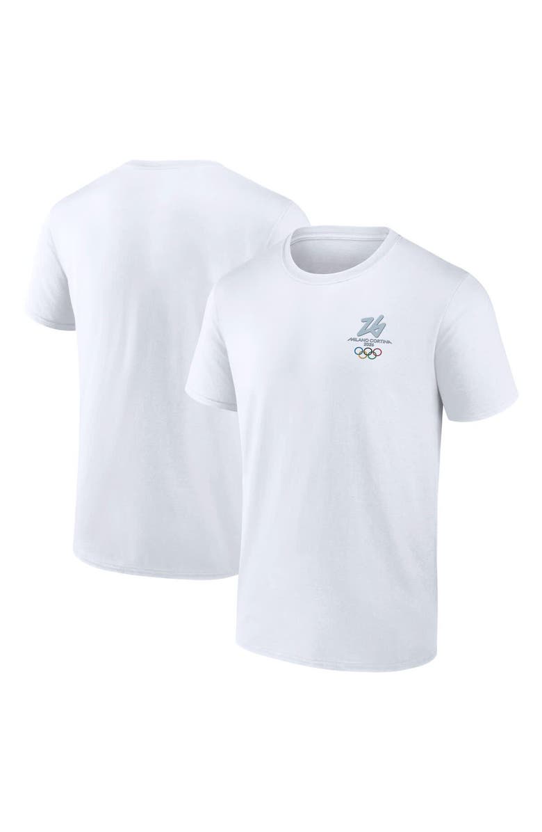 FANATICS Men's Fanatics White Milano Cortina 2026 Winter Olympics Essentials T-Shirt, Main, color, White
