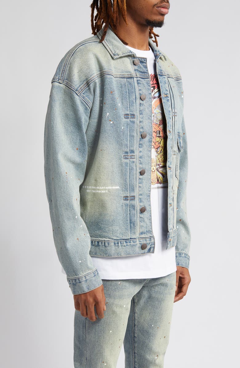 Billionaire Boys Club Dipper Denim Jacket, Alternate, color,