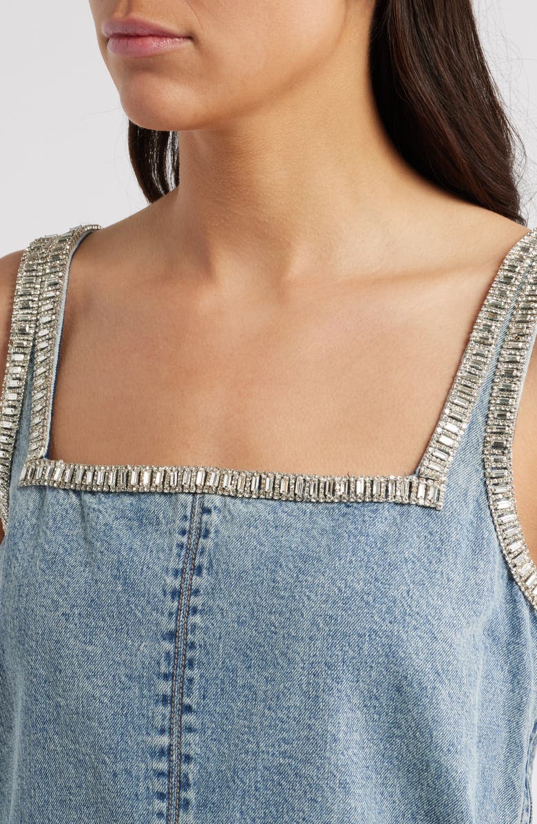 rag & bone Jayde Sleeveless Denim Minidress, Alternate, color,