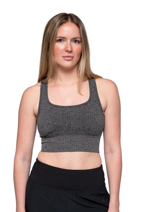 Set Point Performance Longline Herringbone Bra