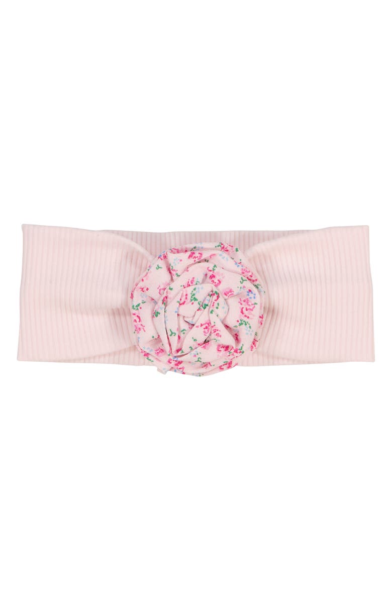 Juicy Couture Rib Knit Romper & Headband Set, Alternate, color,