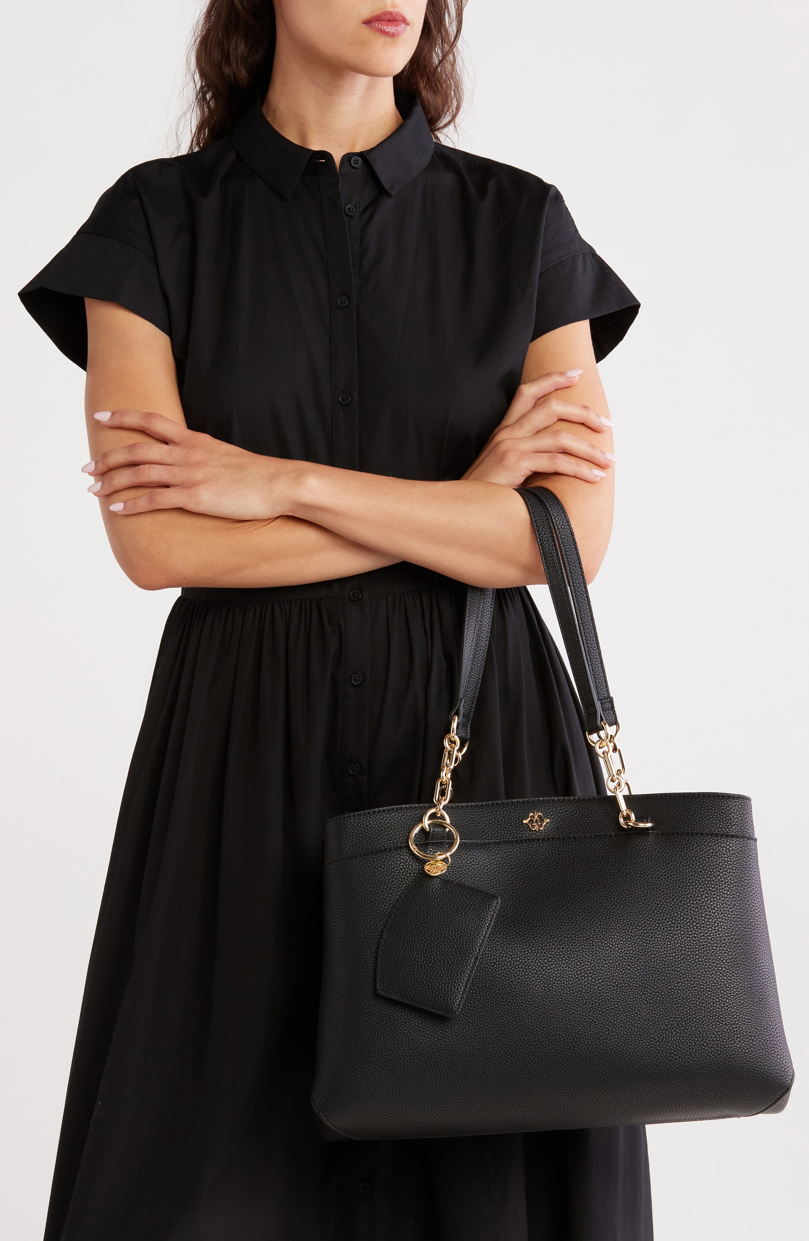 Nanette Lepore Brantley Chain Shoulder Bag & Card Case, Alternate, color, 