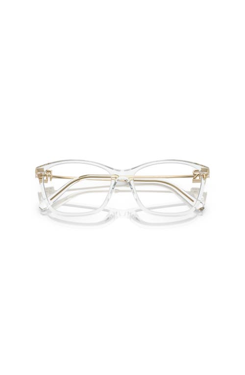 Ralph Lauren 55mm Butterfly Optical Glasses In Transparent
