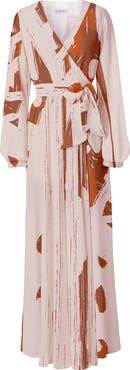 DIARRABLU Marieme Long Sleeve Wrap Dress