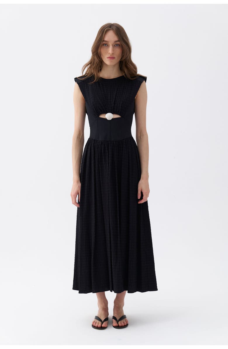 Nocturne Seashell Acssesorized Cut-Out Dress, Main, color, 