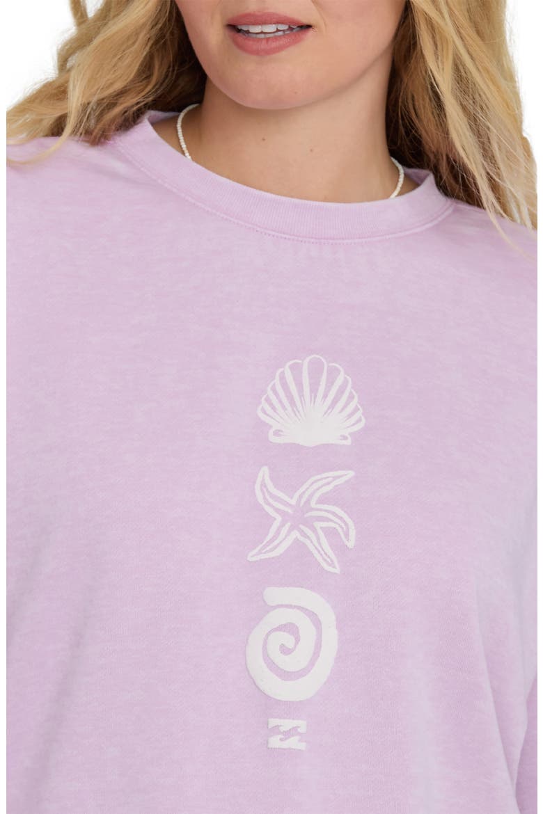 Echo Crew Fleece Graphic Sweatshirt, Alternate, color, SWEET LILAC