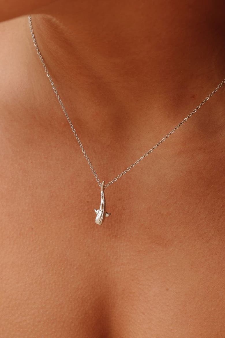 Whale Shark Necklace, Alternate, color, Silver