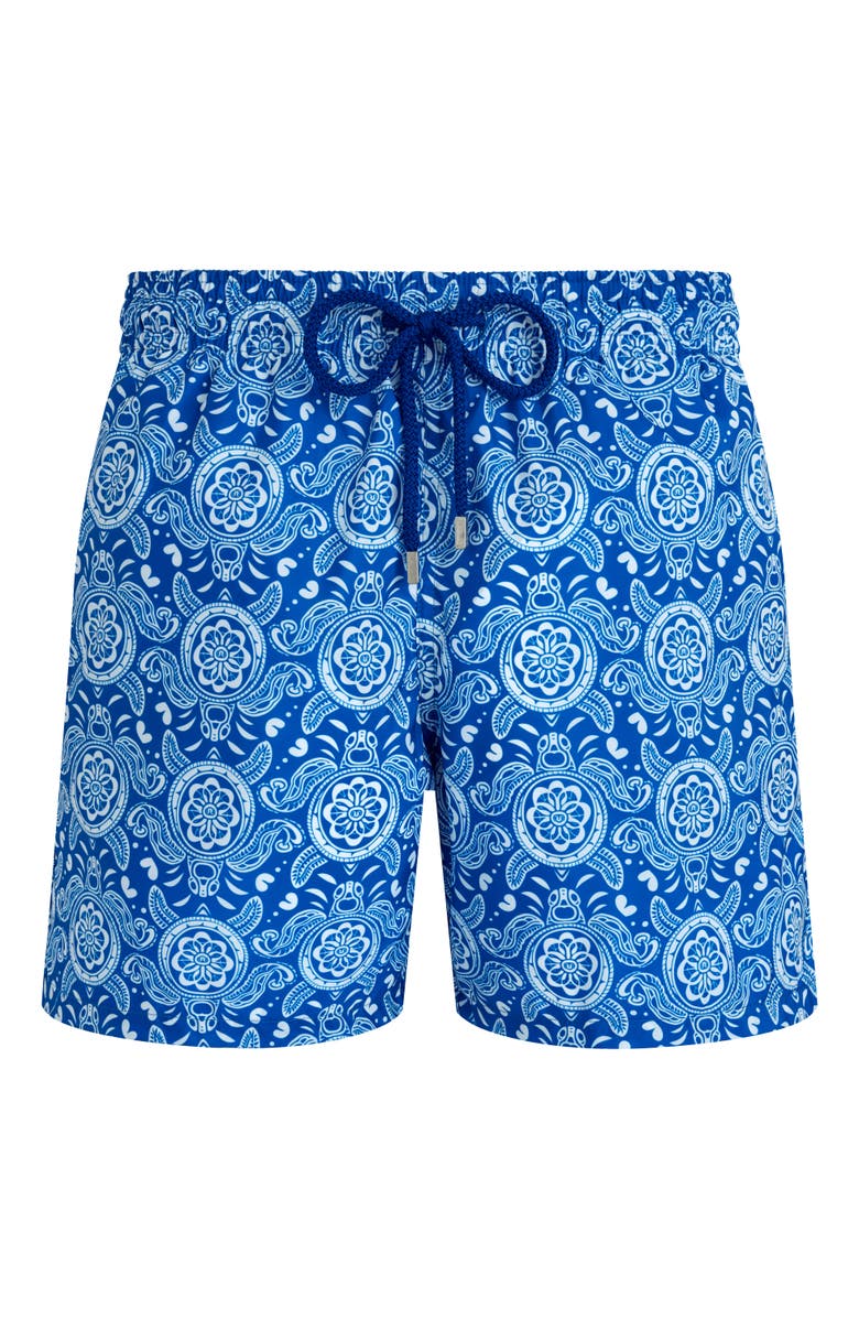 Vilebrequin Men's Turtles Light Fabric Swim Shorts, Alternate, color, Palace