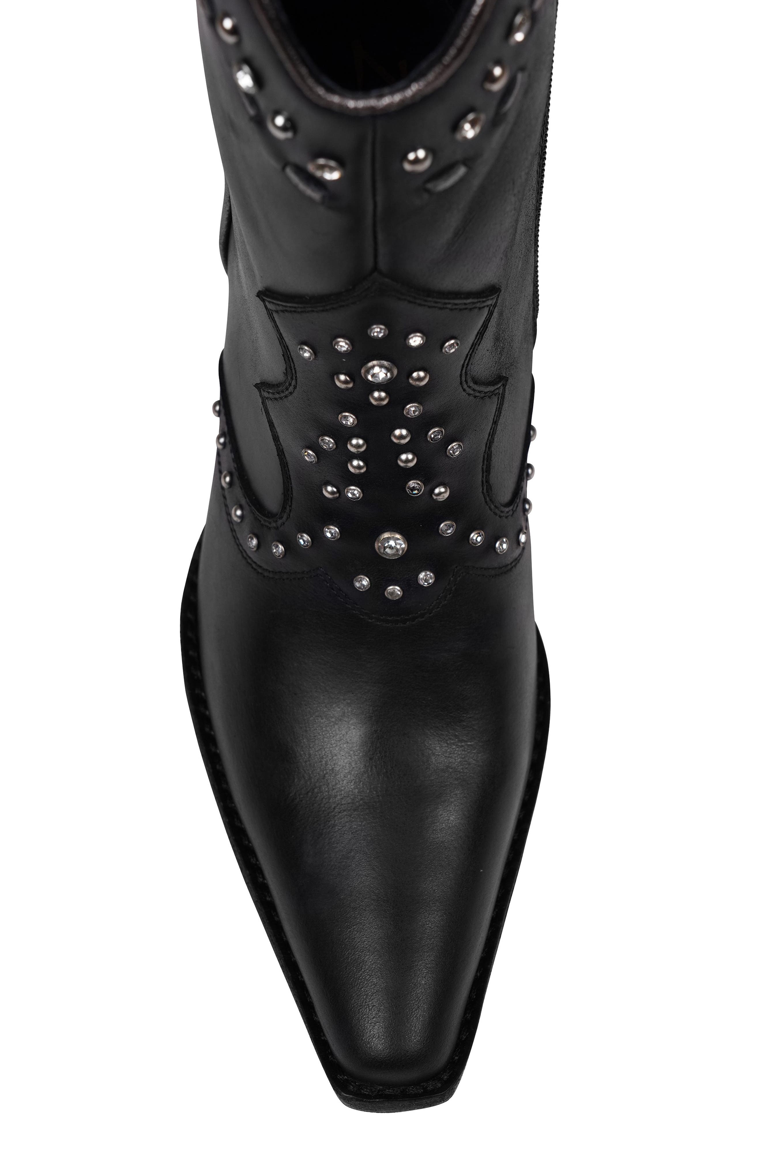 ZIGI Angola Studded Western Boot, Alternate, color, 