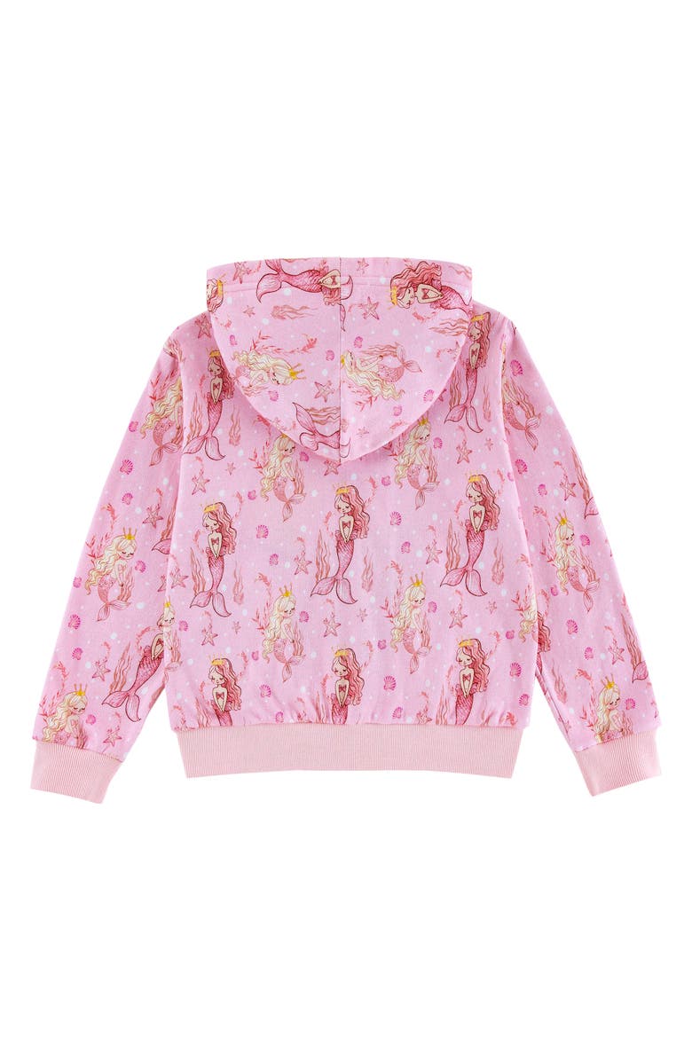 CALONIE Kids' Soft Fleece Zip Hoodie, Alternate, color, Pink