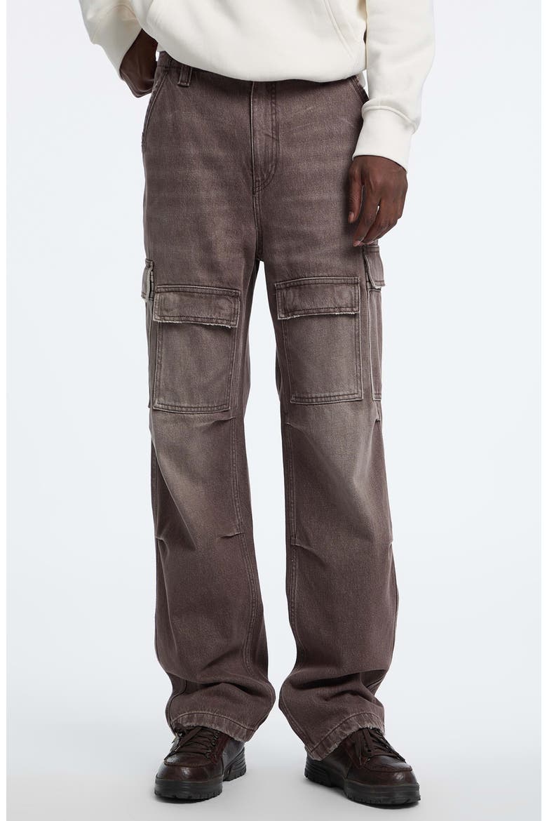 Go Straight Leg Cargo Jeans, Main, color, GOWN-DARK