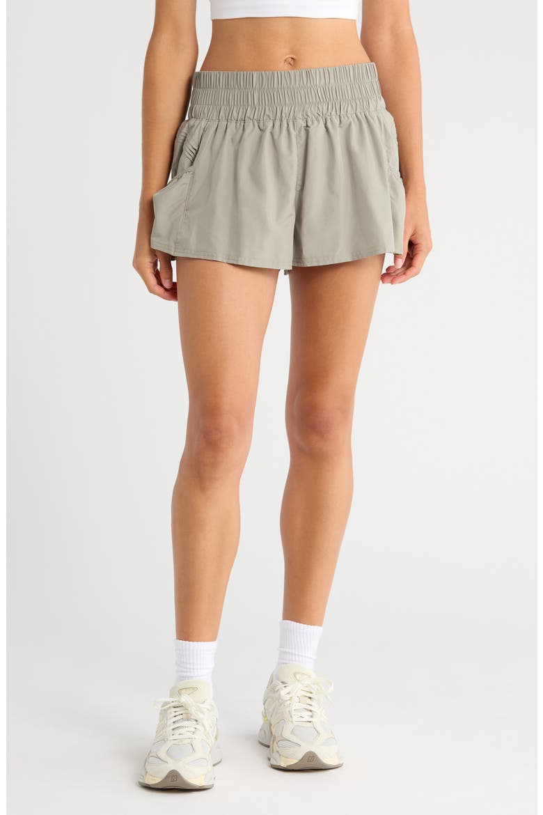 FP Movement Get Your Flirt On Shorts, Main, color, SAGE STONE