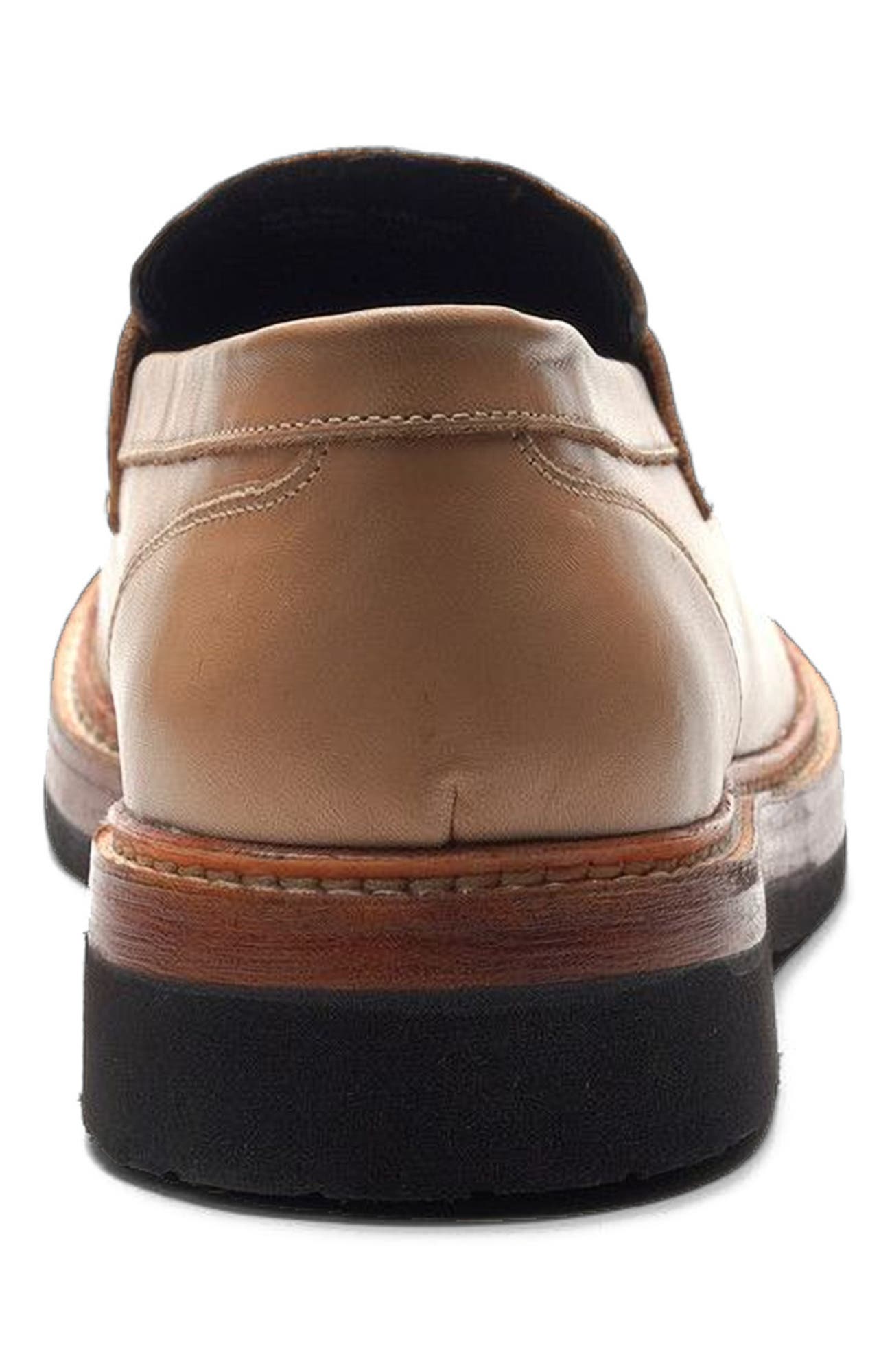 A. Veer Rhodes Penny Loafer, Alternate, color, Sand Leather