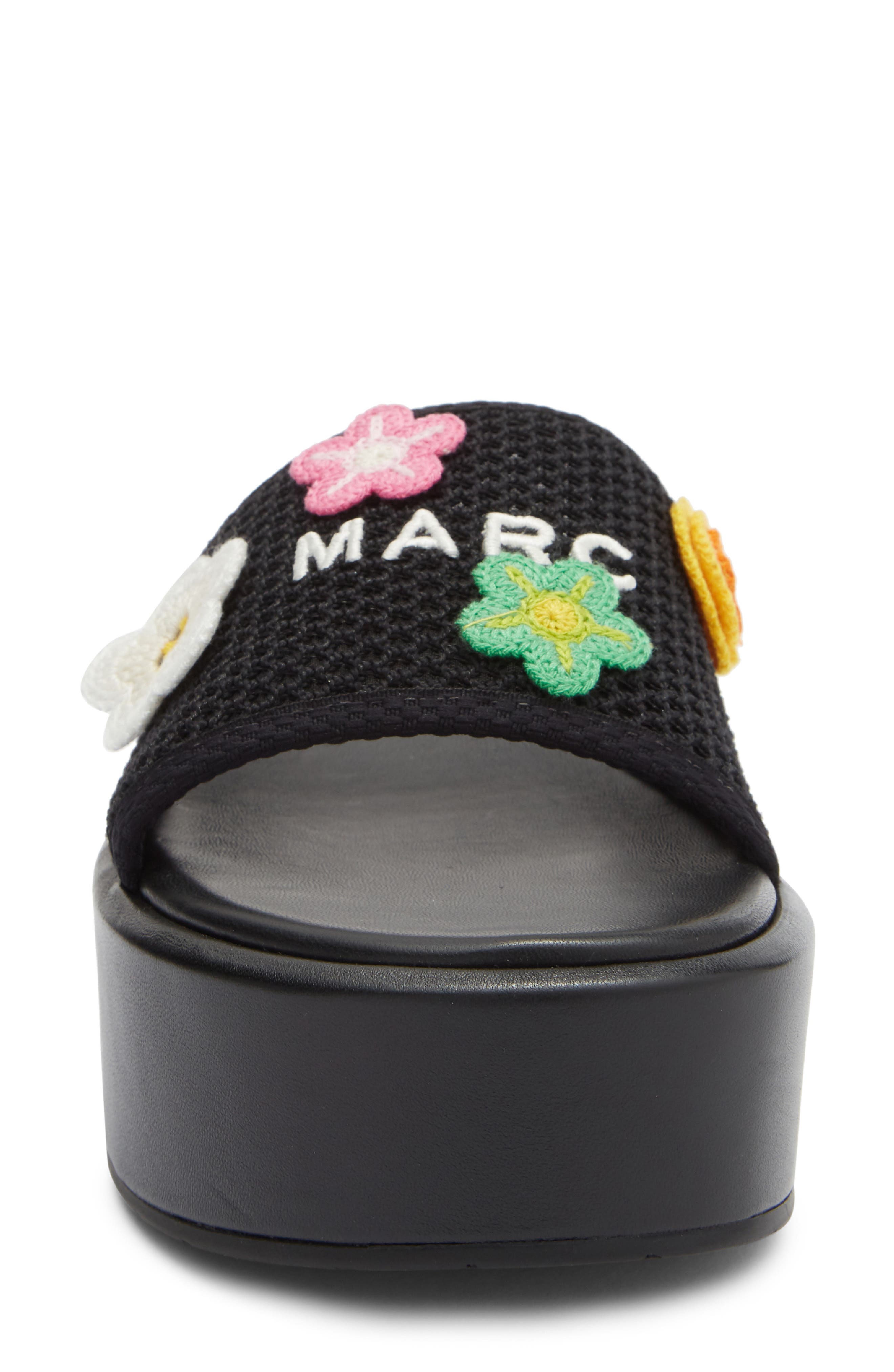 Marc Jacobs The Platform Slide Sandal, Alternate, color, Black Multi