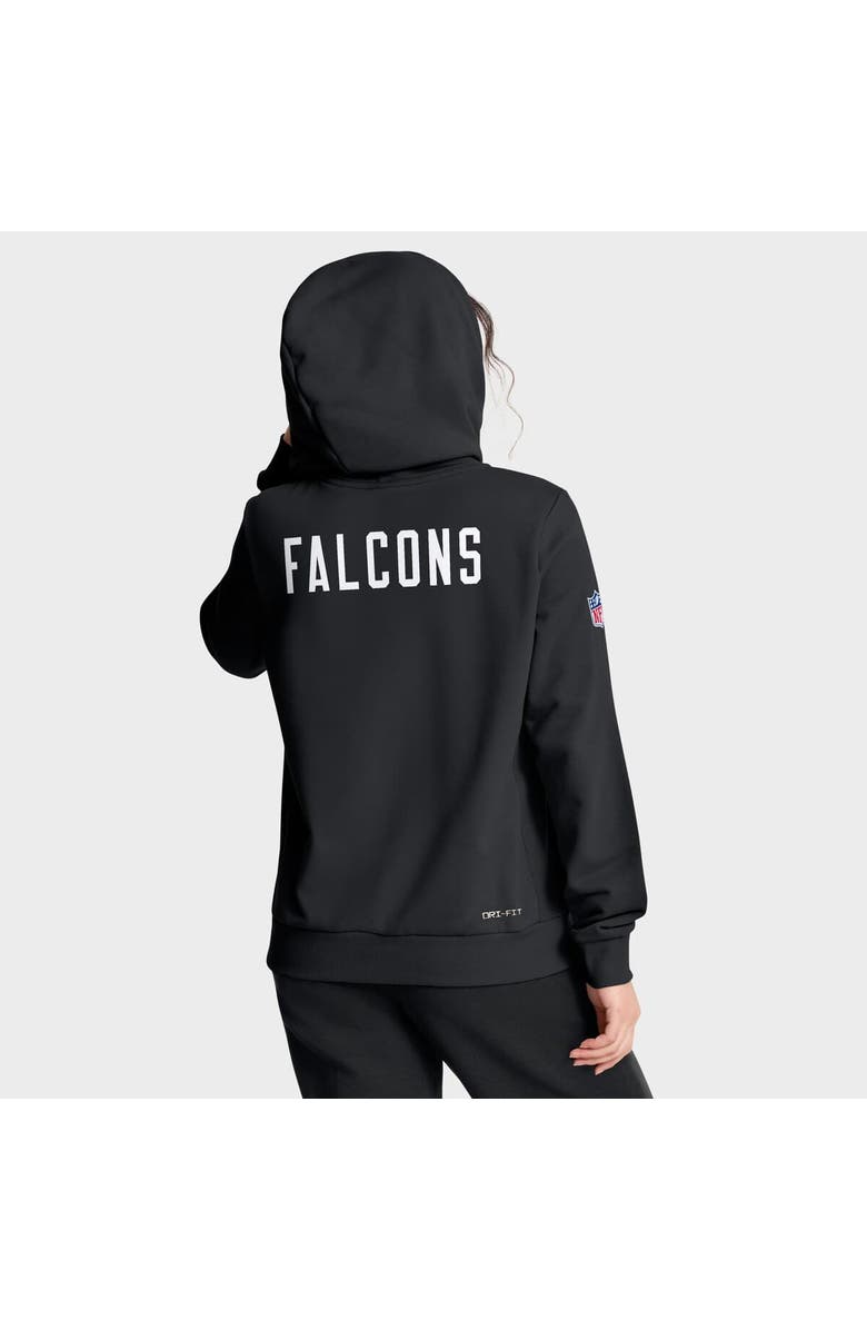 Nike Women's Nike Black Atlanta Falcons Throwback Sideline Standard Issue Dri-FIT Hoodie, Alternate, color, Black