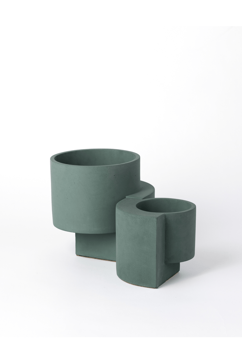 Platform Planter Concrete Set of 2, Main, color, JUNGLE