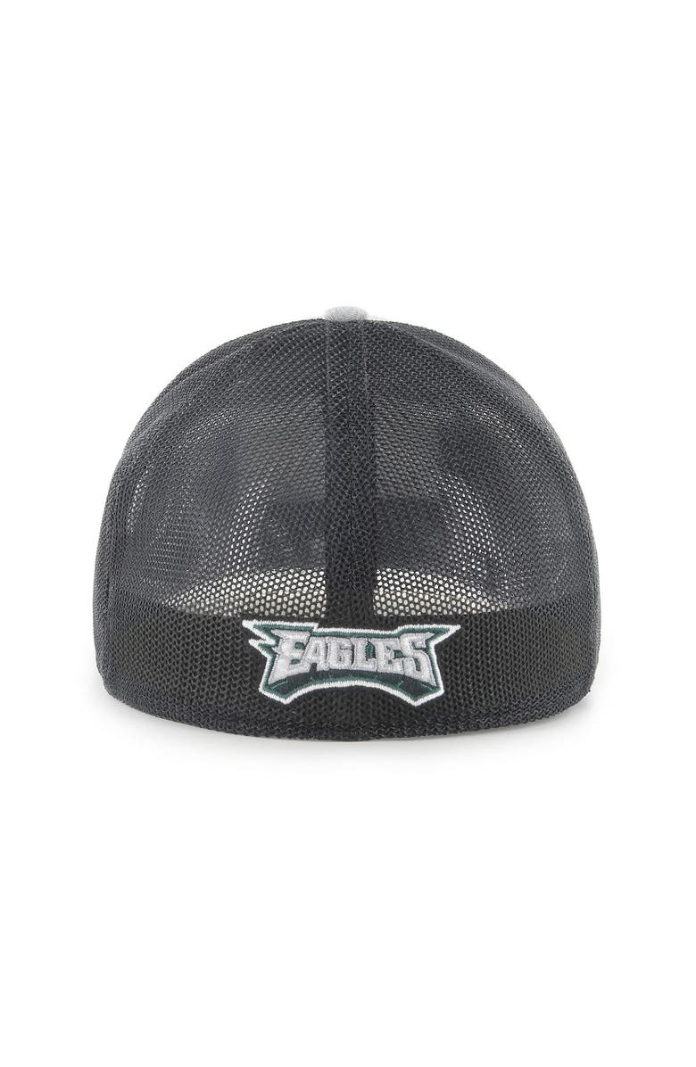 '47 Men's '47 Heathered Gray/Black Philadelphia Eagles Motivator Flex Hat, Alternate, color,