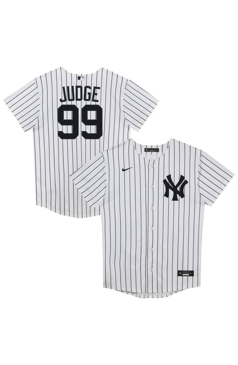 Nike Preschool Nike Aaron Judge White New York Yankees Home Replica Player Jersey, Main, color, 