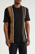Cactus Man Textured Stripe Short Sleeve T-Shirt