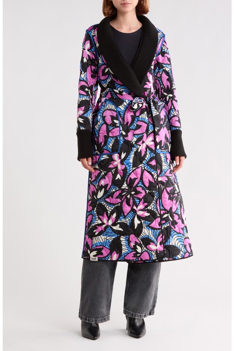 Loana Reversible Quilted Coat, Main, color, FISHNET FRL/STADIUM