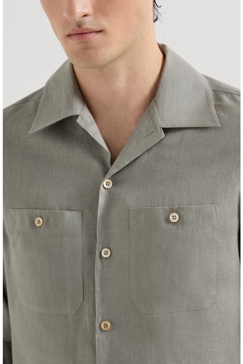 Shirt with chest pockets, Alternate, color, Khaki