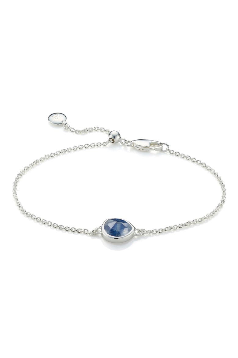 Siren Semiprecious Stone Bracelet, Main, color, SILVER/ KYANITE
