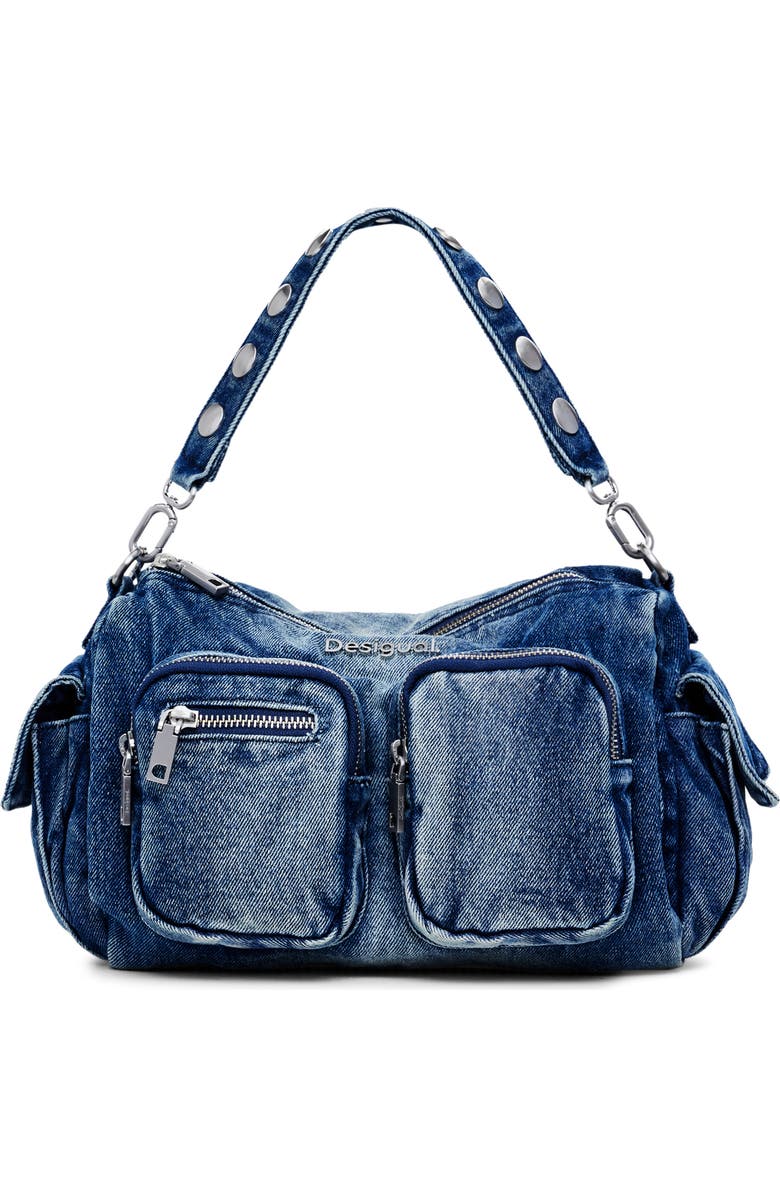 Desigual Denim Shoulder Bag, Main, color,
