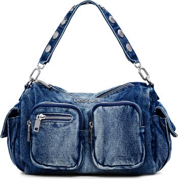 デシグアル Desigual ショッピングバッグ BLUE WAVES CORTLAND