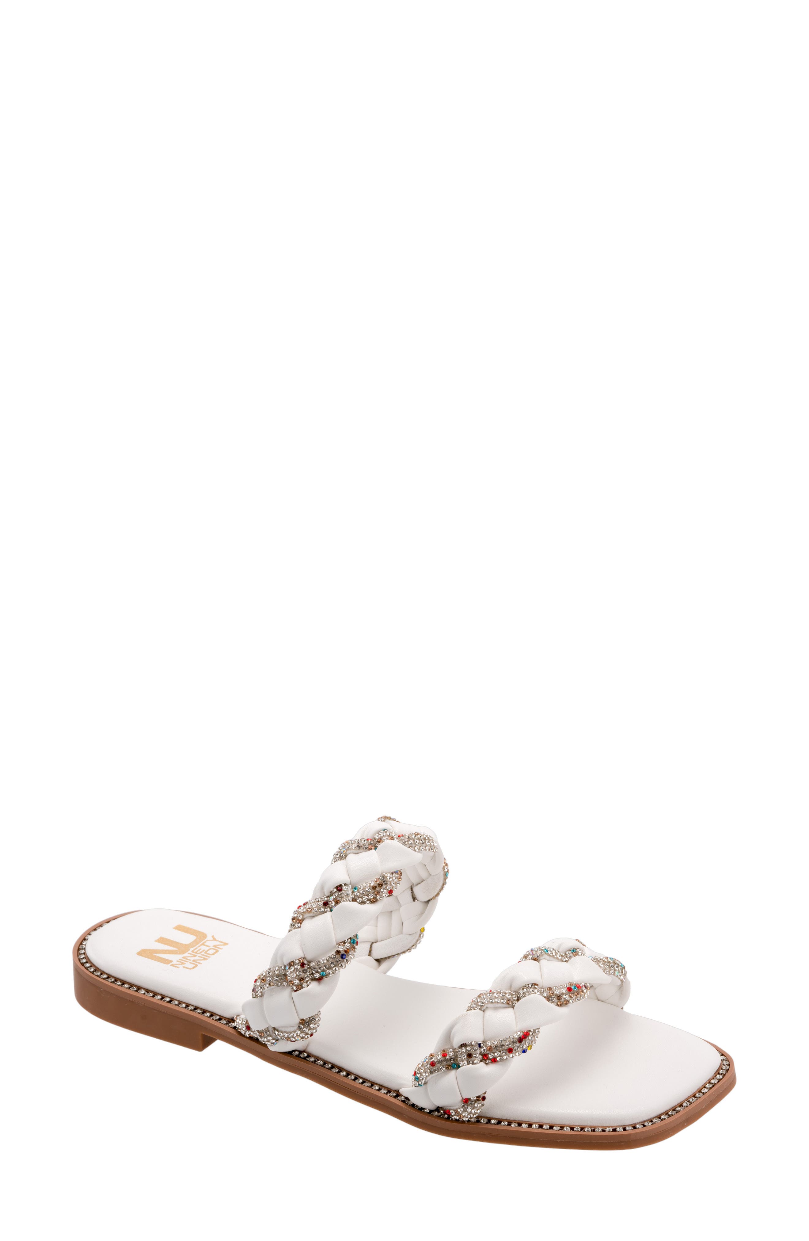 NINETY UNION Sunny Embellished Slide Sandal
