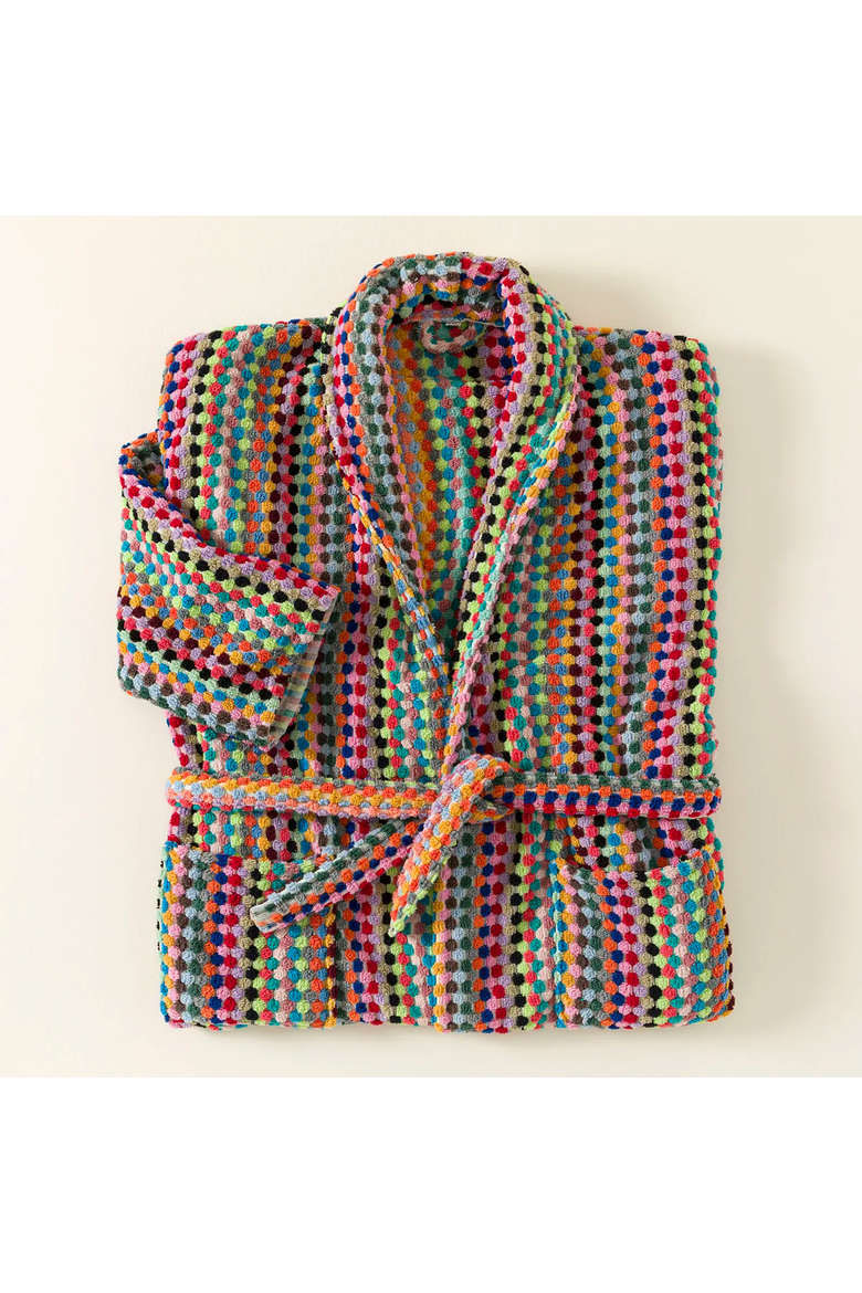 Super Plush Confetti Robe by Kalkedon Towels, Alternate, color, Multi