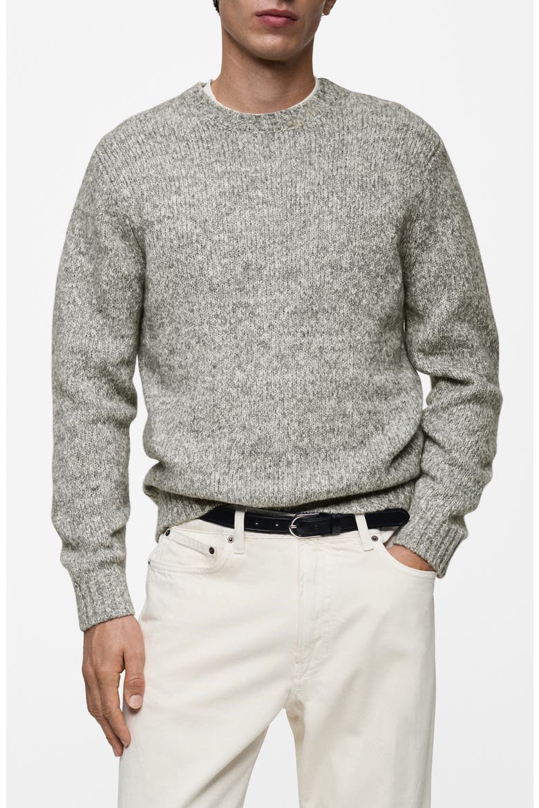 Wool Blend Sweater, Main, color, LIGHT HEATHER GREY