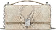 Kate Spade New York deco snakeskin embossed convertible leather crossbody bag