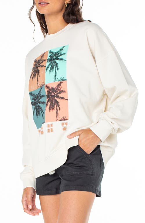 Roxy Lineup Oversized Graphic Sweatshirt