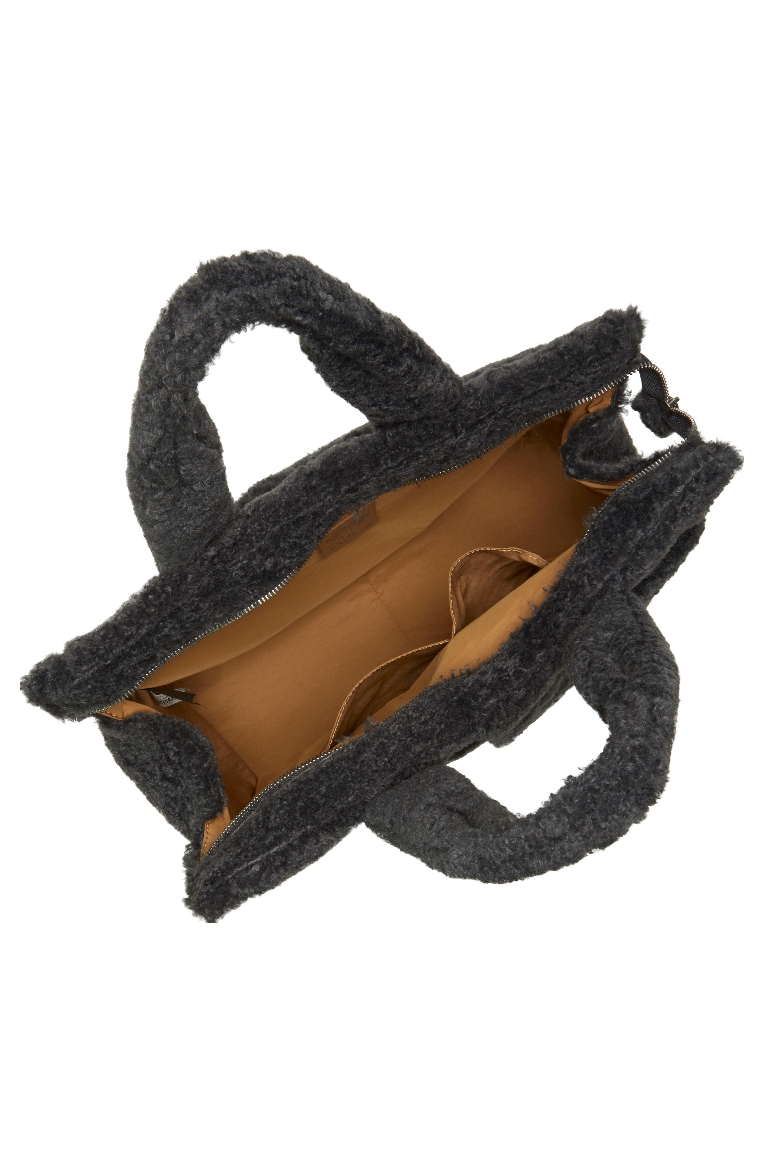 Vince Camuto Orla Faux Shearling Tote, Alternate, color, 