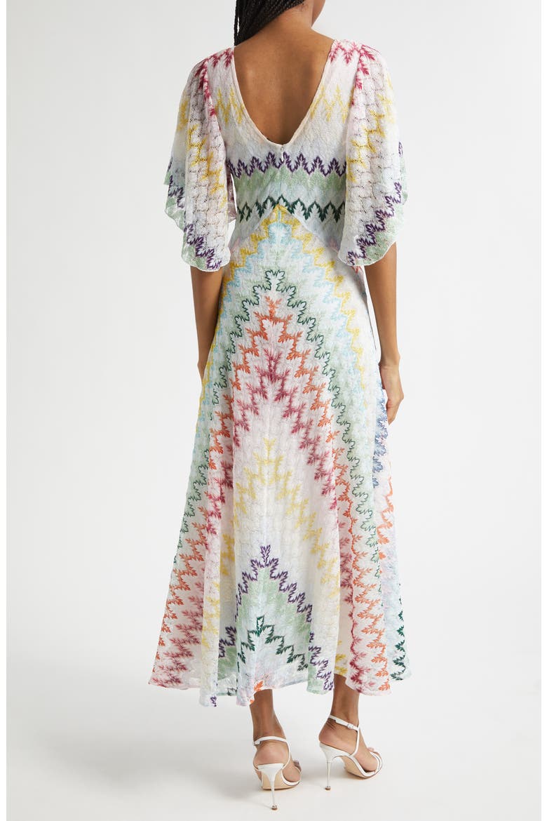 Midi Dress, Alternate, color, MULTICOLOR ON WHITE BASE