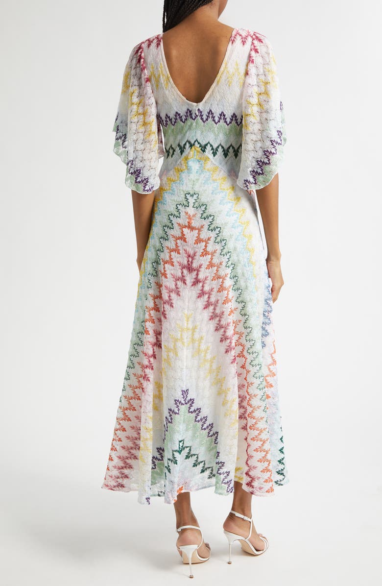 Missoni Midi Dress, Alternate, color, Multicolor On White Base