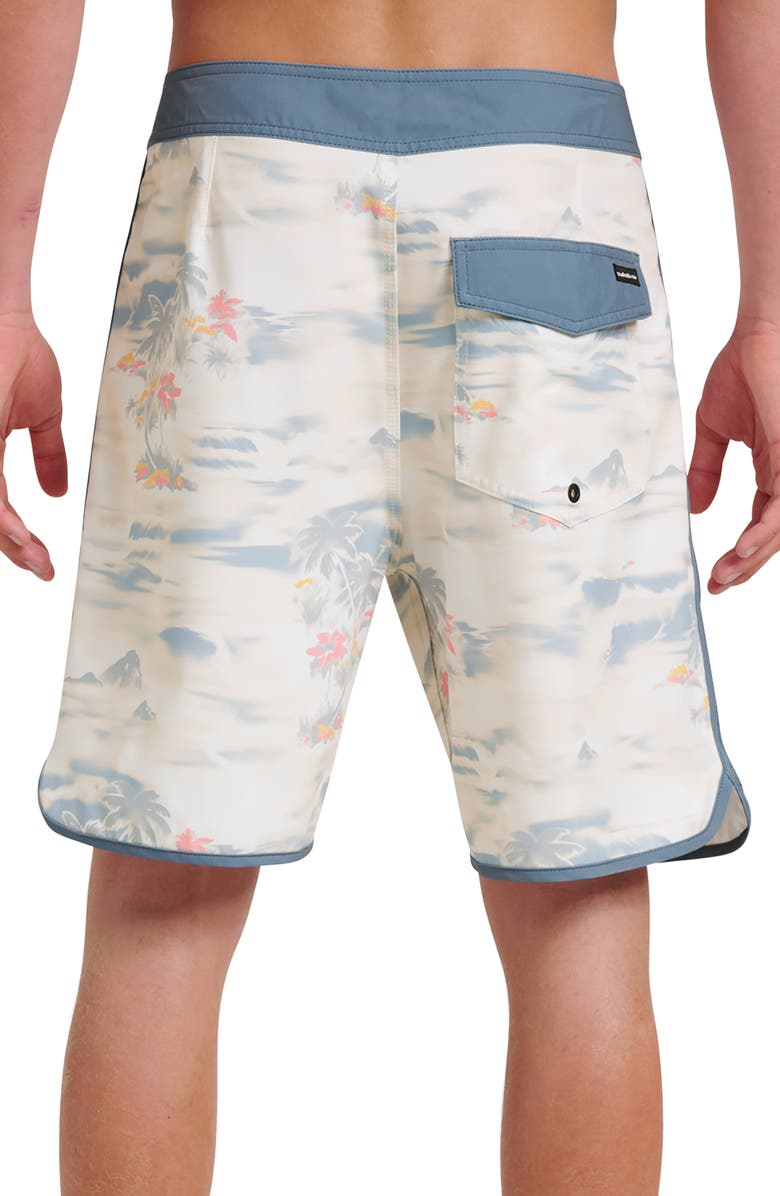 Quiksilver Surfsilk Tropical Board Shorts, Alternate, color, Moonstruck
