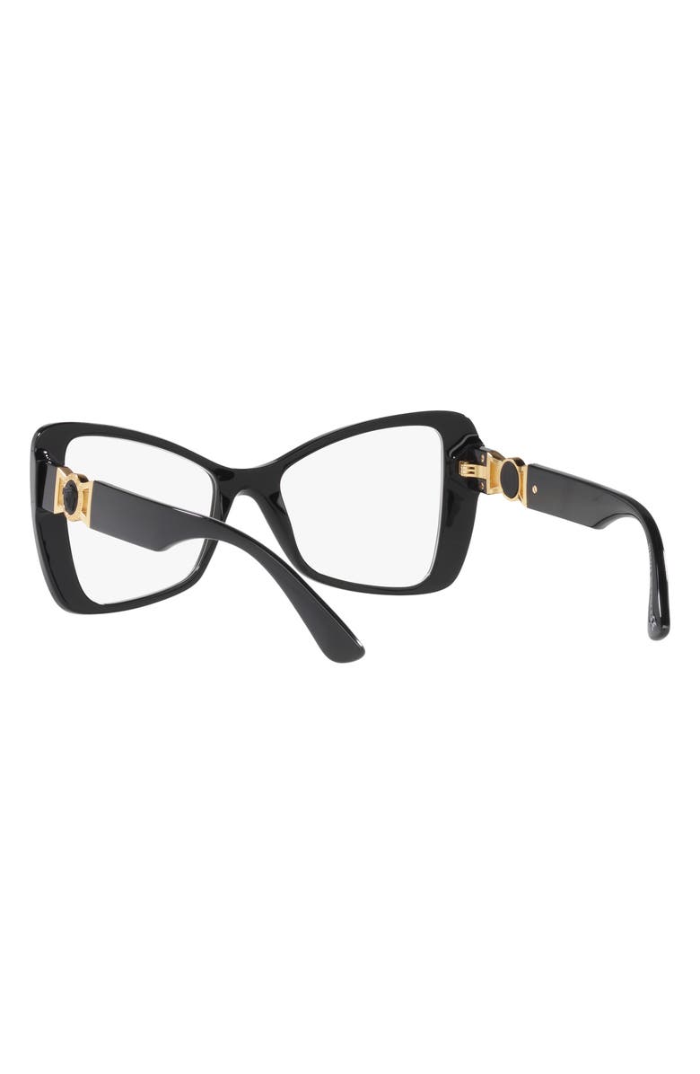 Versace 53mm Butterfly Optical Glasses, Alternate, color, 