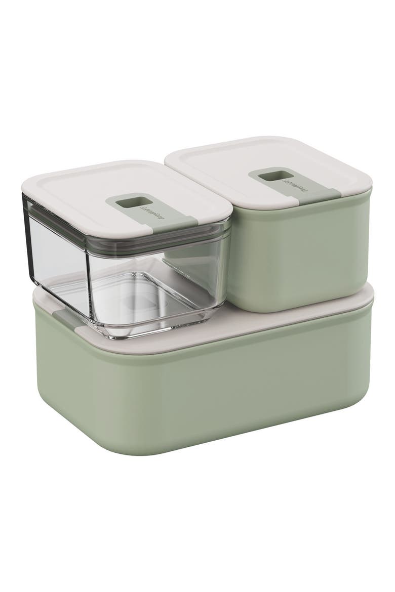 Leo Balance 3-Piece Perfect Seal Food Storage Container Set, Main, color, SAGE