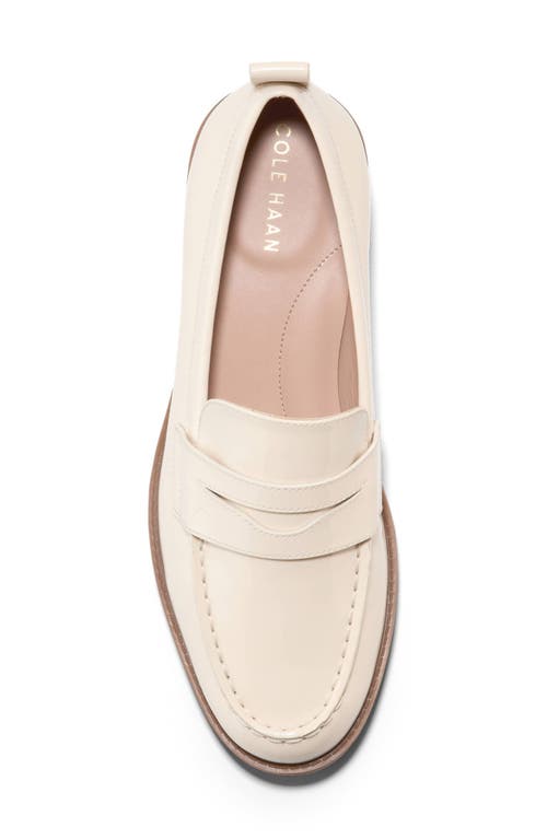 Cole Haan Stassi Penny Loafer In Ivory Patent Leather