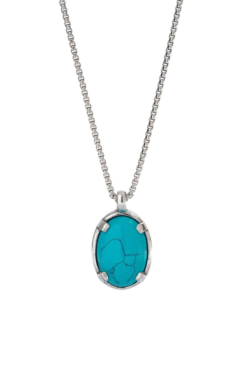 Degs & Sal Turquoise Pendant Necklace, Main, color,
