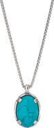 Degs & Sal Turquoise Pendant Necklace
