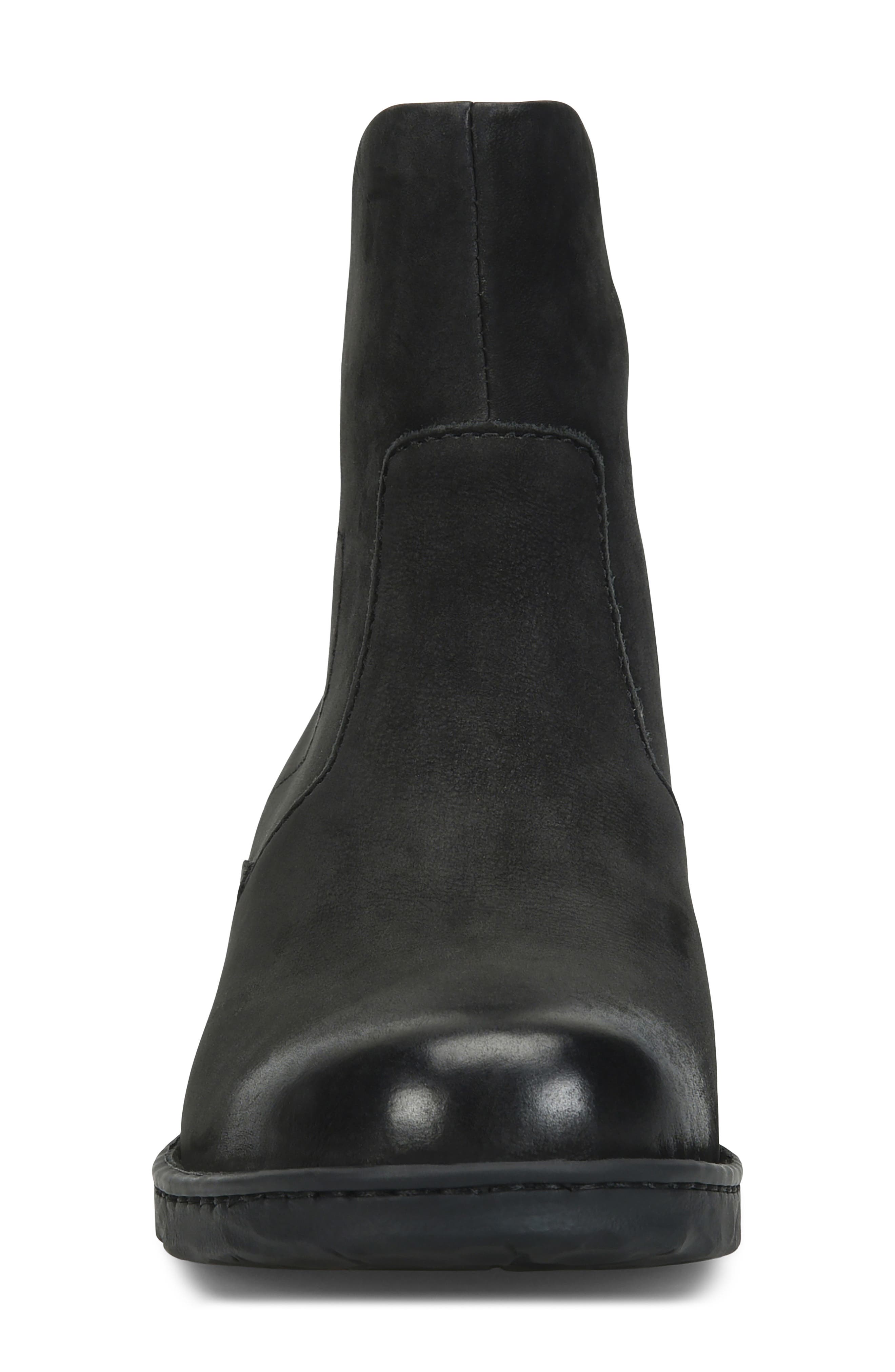 Mercado Leather Bootie, Alternate, color, BLACK NUBUCK